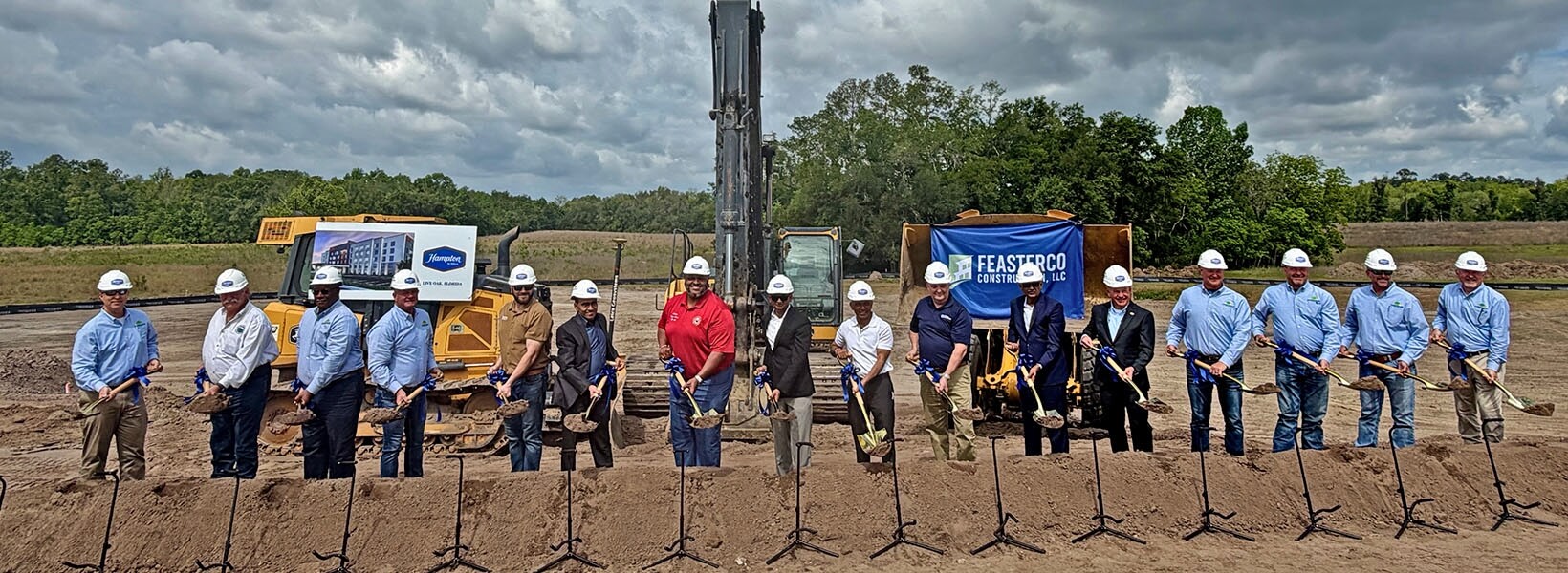 Groundbreaking photo for new hotel in Suwannee County
